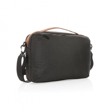 Logotrade promotional gift picture of: Impact AWARE™ 300D two tone deluxe 15.6" laptop bag